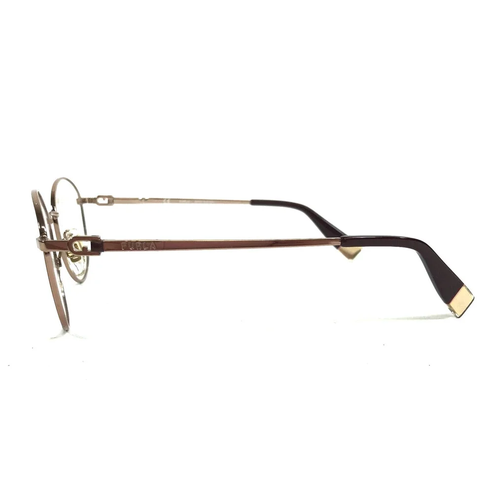 Furla Eyeglasses Frames VFU589 COL.0K99 Burgundy Red Pink Rose Gold 50-19-135